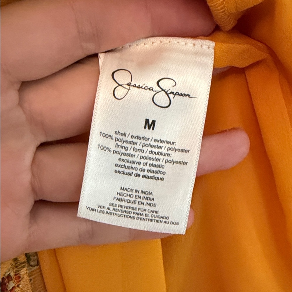 Jessica Simpson Floral Ruffle Sundress - Yellow - Picture 6 of 10